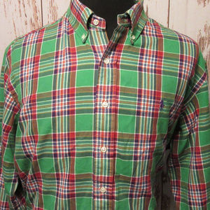 Ralph Lauren Custom Fit Plaid Casual Thin Flannel